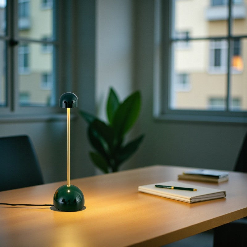 Kabellose LED-Schreibtischlampe mit sanftem Umgebungslicht