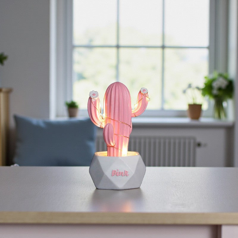 LED-Nachtlampe in Kaktusform aus Harz Moderne dekorative Beleuchtung