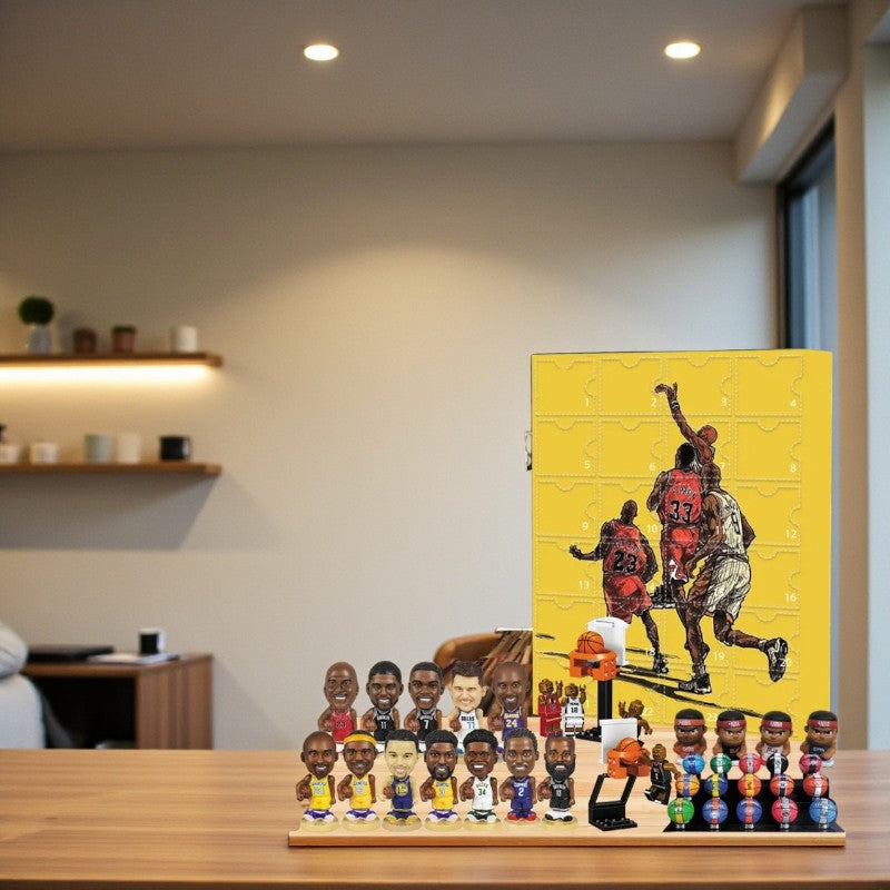 CourtQuest - Adventskalender mit 24 Basketballfiguren