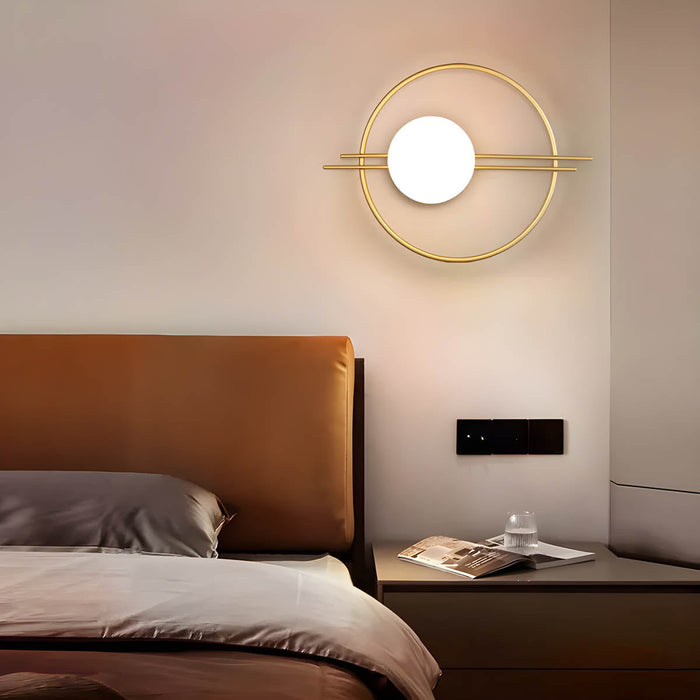 Eclipse - LED-Wandlampe 7W aus Eisen & Glas