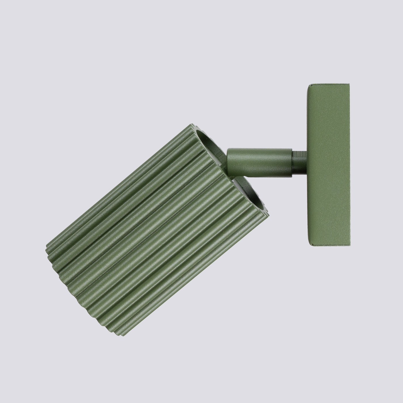 Luzana - Wandleuchte aus Aluminium in Carbon-Olivgrün