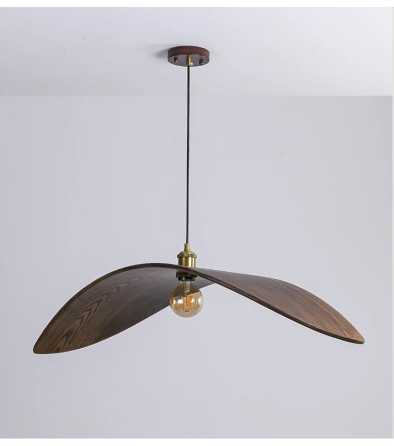Lumio - Vintage-Hängeleuchte aus Holz, Ø 60/
