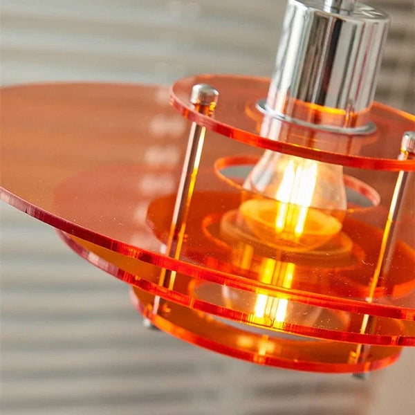 Stella - Vintage-UFO-Pendelleuchte aus Acryl