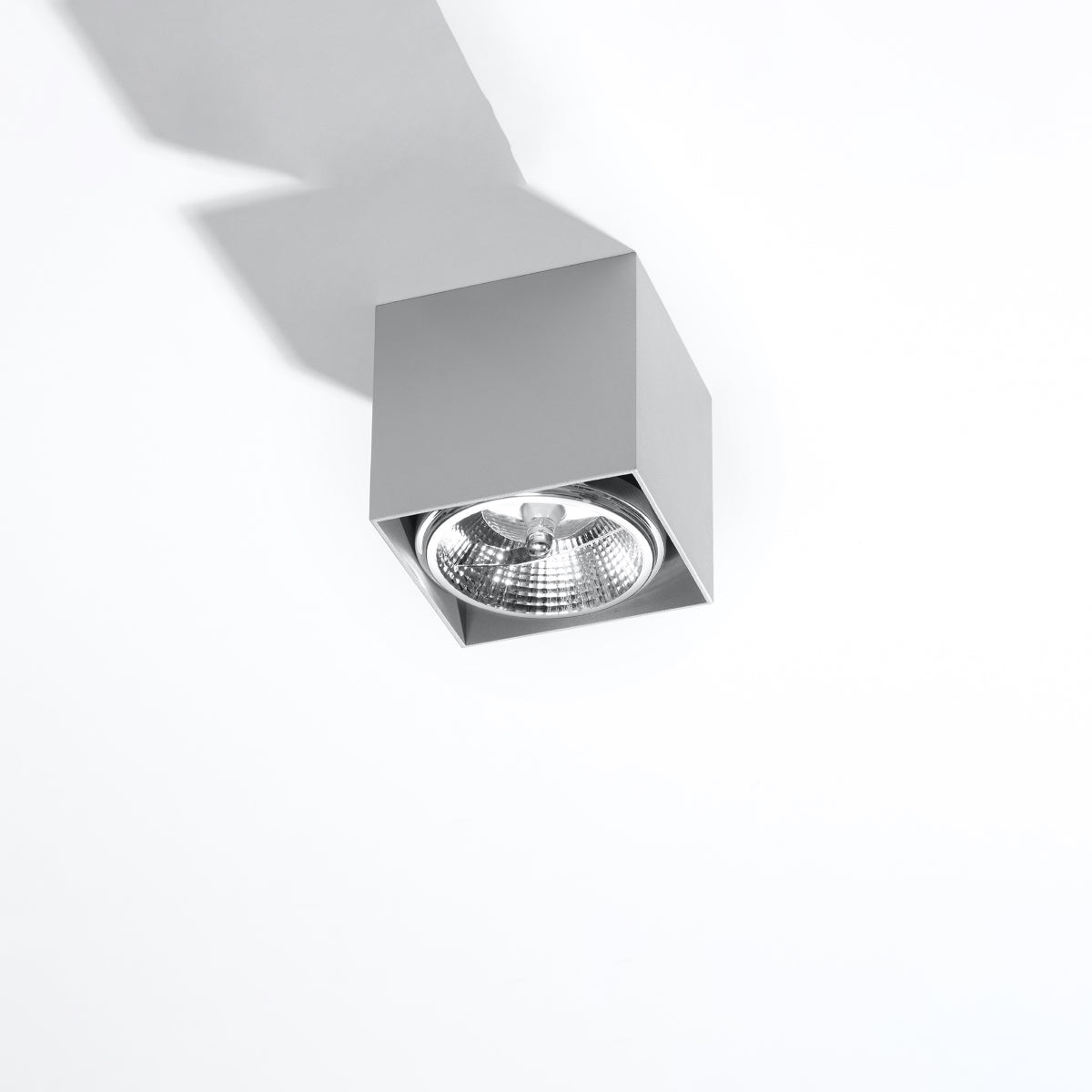 Blake - Deckenleuchte Blake Grau aus Aluminium 12×12 cm
