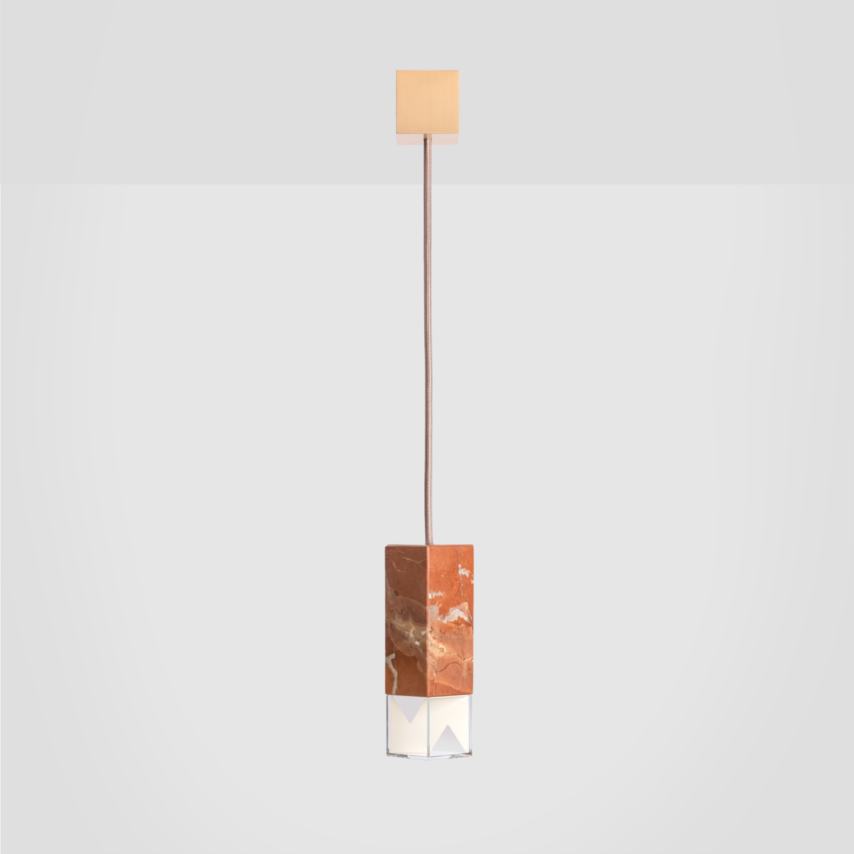 FORMAMINIMA - One Red Pendelleuchte aus Collemandina-Marmor