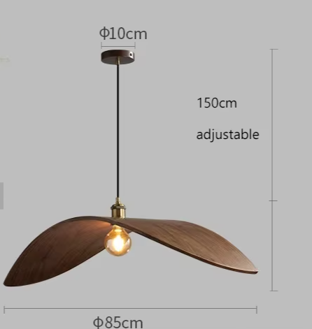 Lumio - Vintage-Hängeleuchte aus Holz, Ø 60/