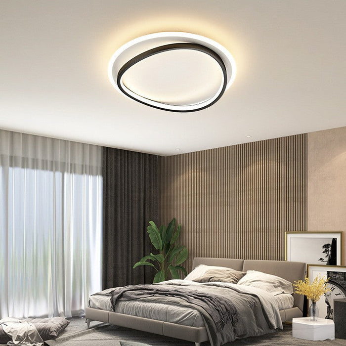 Stella - Moderne LED-Deckenleuchte, schwarz und gold