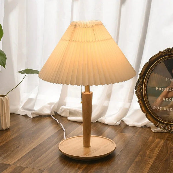 Tabora - Vintage-Tischleuchte aus gefaltetem Holz