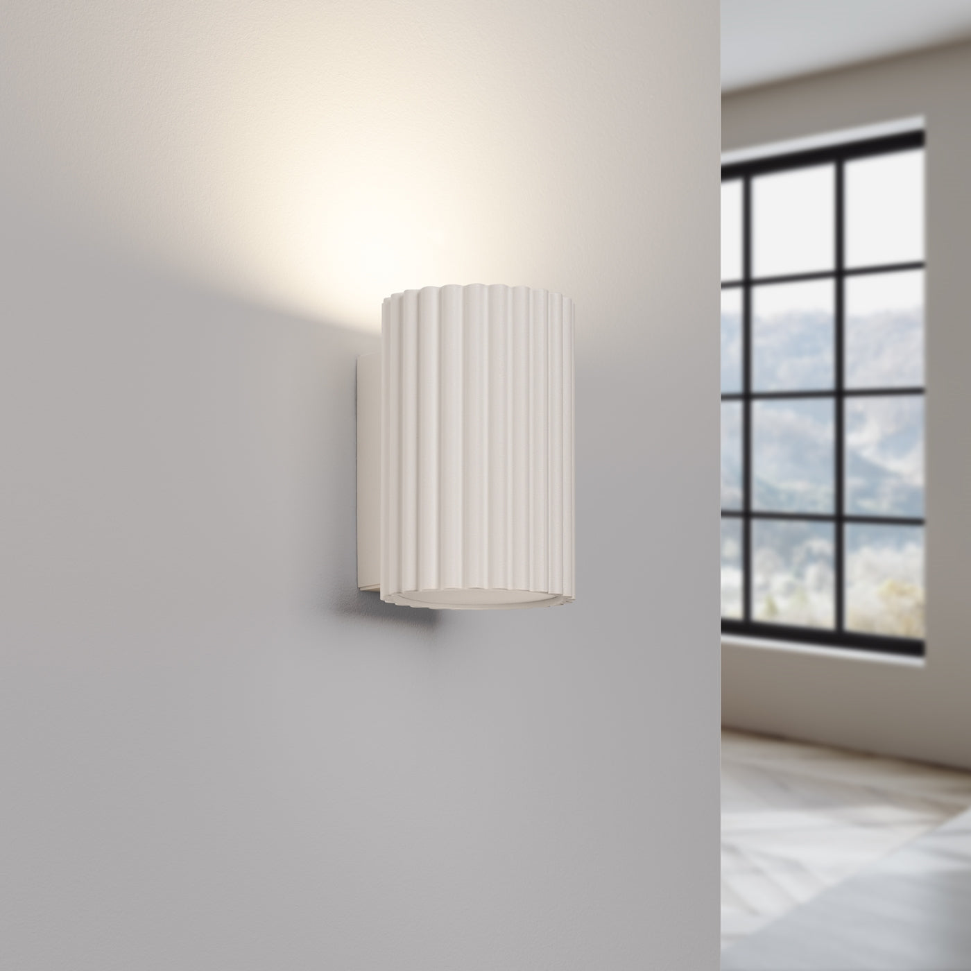 Carbon - Wandleuchte Carbon 10 Beige aus Aluminium