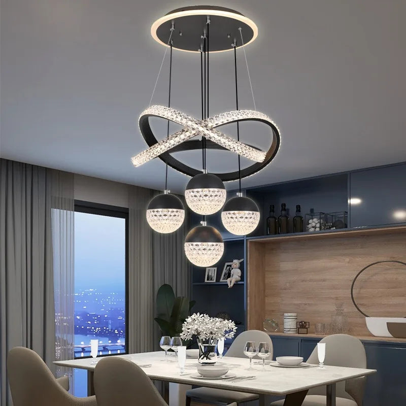 Aurela - LED-Pendelleuchte Ø 40 cm mit 3 Lichtfarben