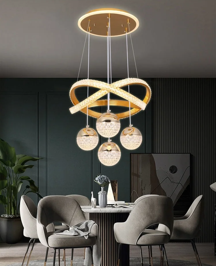 Aurela - LED-Pendelleuchte Ø 40 cm mit 3 Lichtfarben