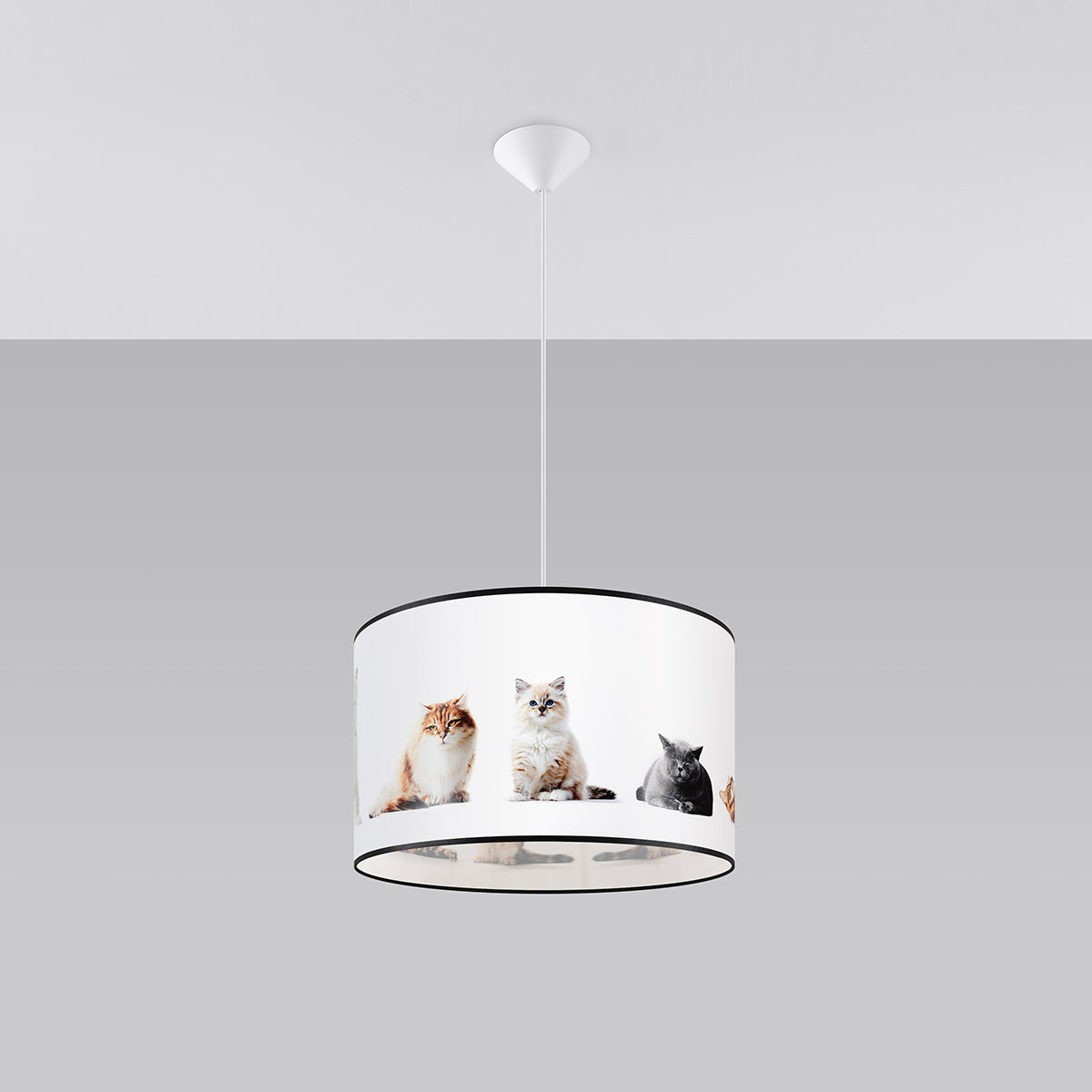 Halona - Kinderzimmer-Hängeleuchte, 40 cm, mehrfarbig mit