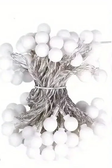 Solix - LED-Lichterkette mit Kugeln, Schutzart IP67