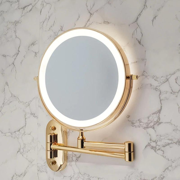 Lateralis - Goldener LED-Vergrößerungsspiegel,