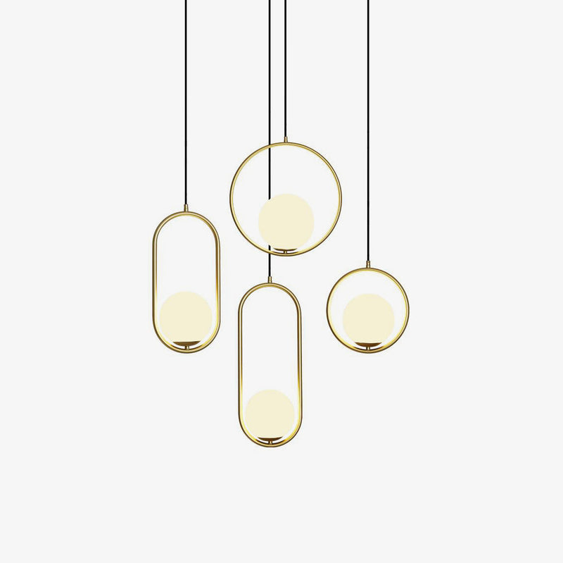 Mila - Pendelleuchte aus Glas und Metall