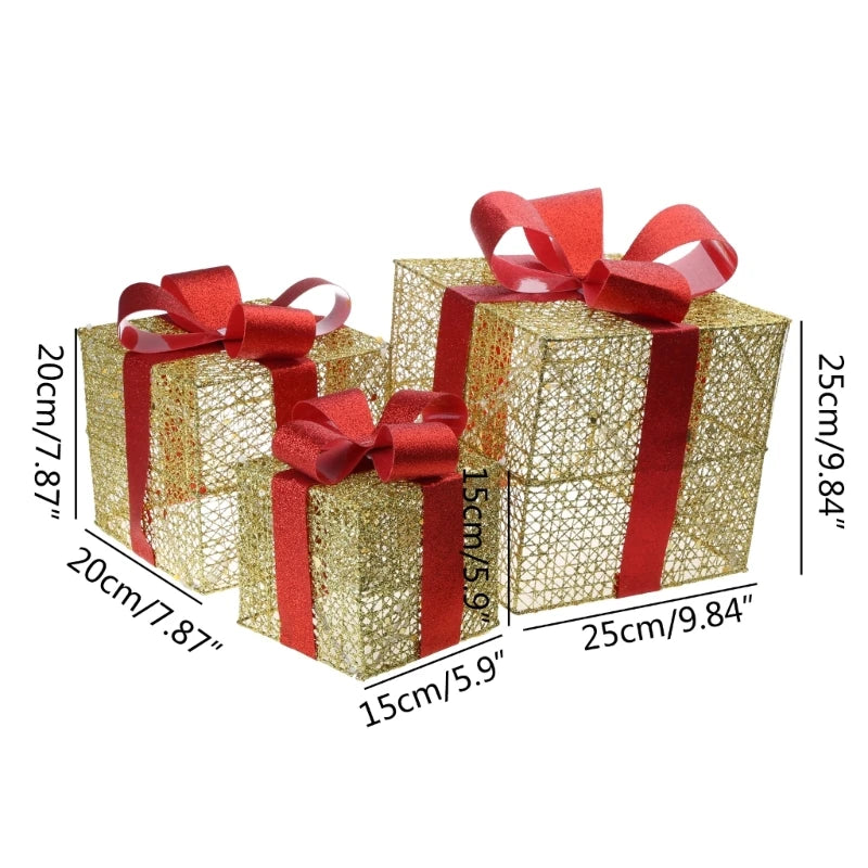 Beleuchtete - Geschenkboxen, 3er-Set