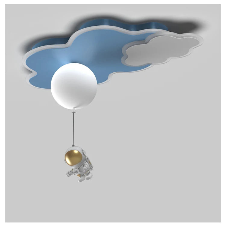 Astronaut - Kinderzimmer-Deckenleuchte Astronaut & Wolken