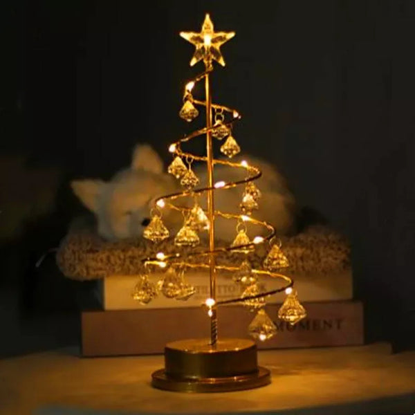 Studio - Tischleuchte in Form eines Kristall-Weihnachtsbaums