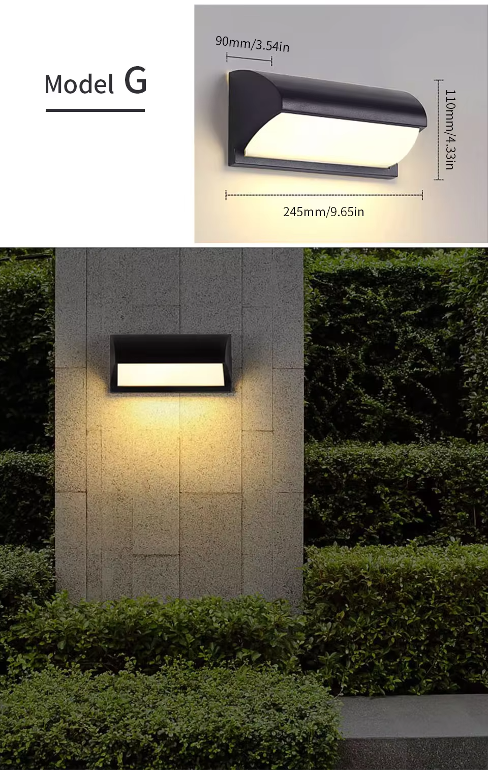 SENSOLUX - LED-Wandleuchte mit Radarsensor IP65