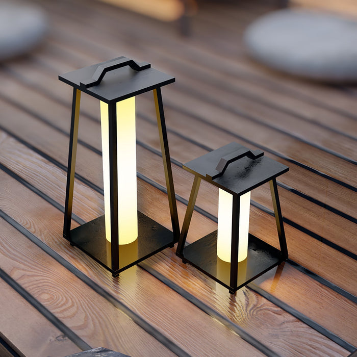 Brix - Tragbare LED Außenlampe Edelstahl