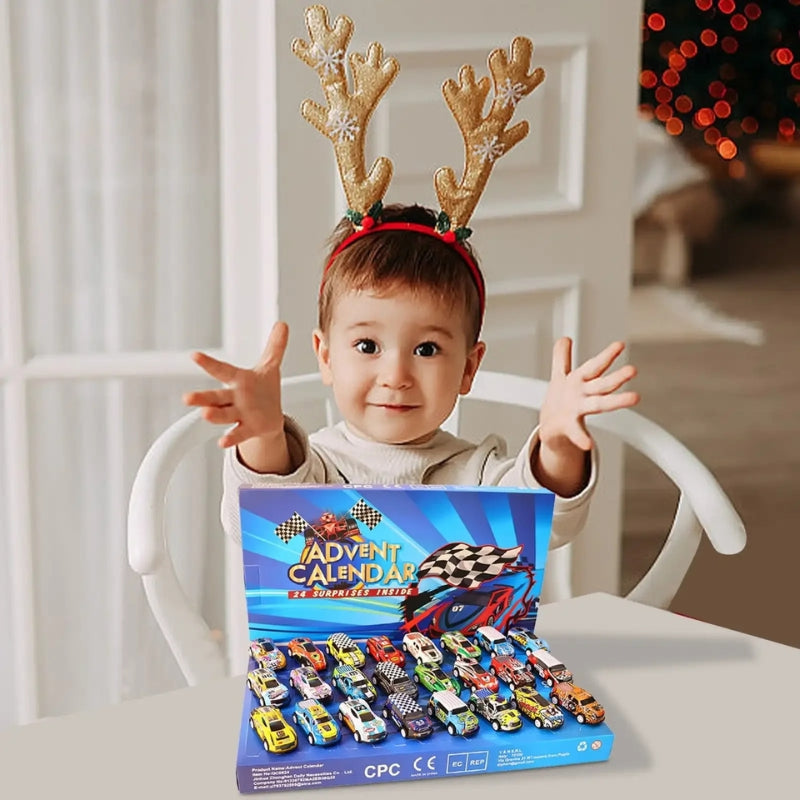 Motormas - Adventskalender mit Mini-Spielzeugautos