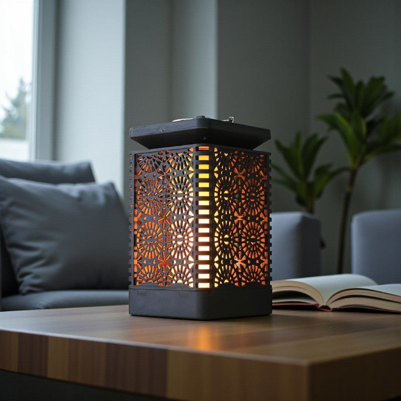 Retro Solar-LED-Laterne Wasserdicht Moderne Außenbeleuchtung