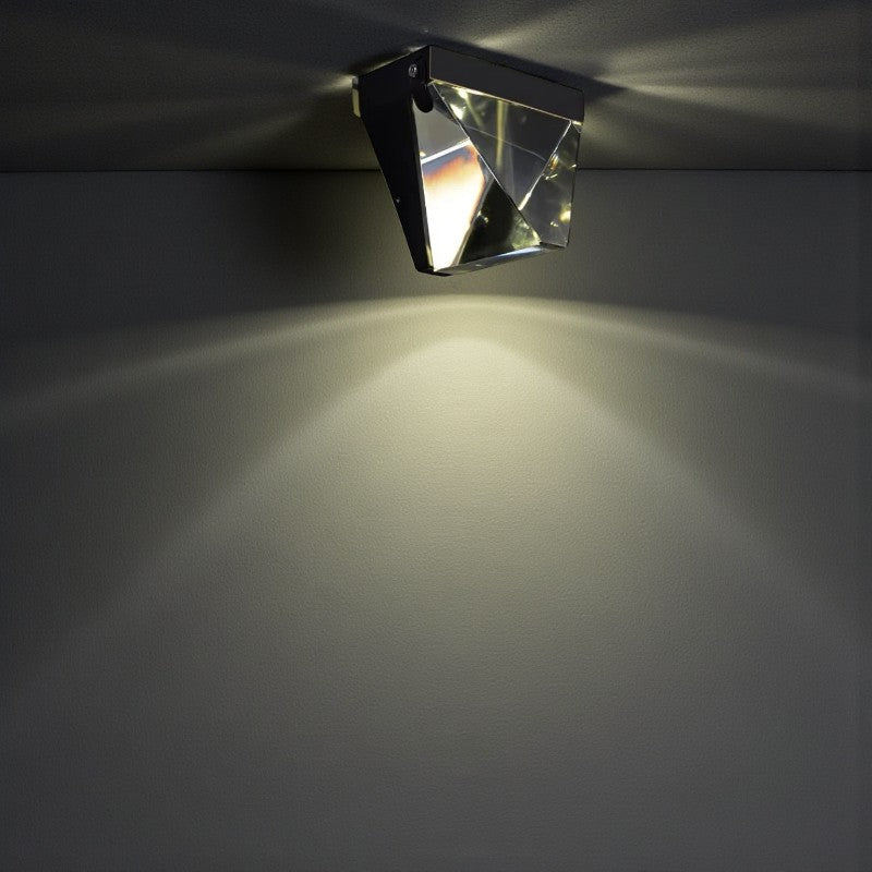 Diamantförmige Kristall-Außenwandleuchte Elegante Beleuchtung