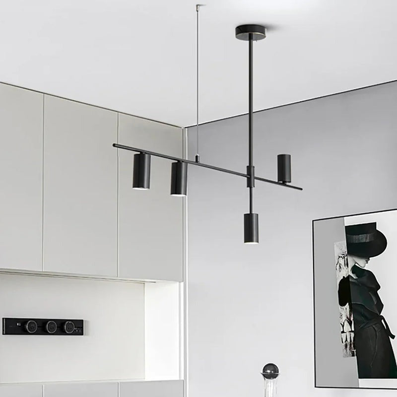 Minimalistischer - Kronleuchter Noreen in Schwarz