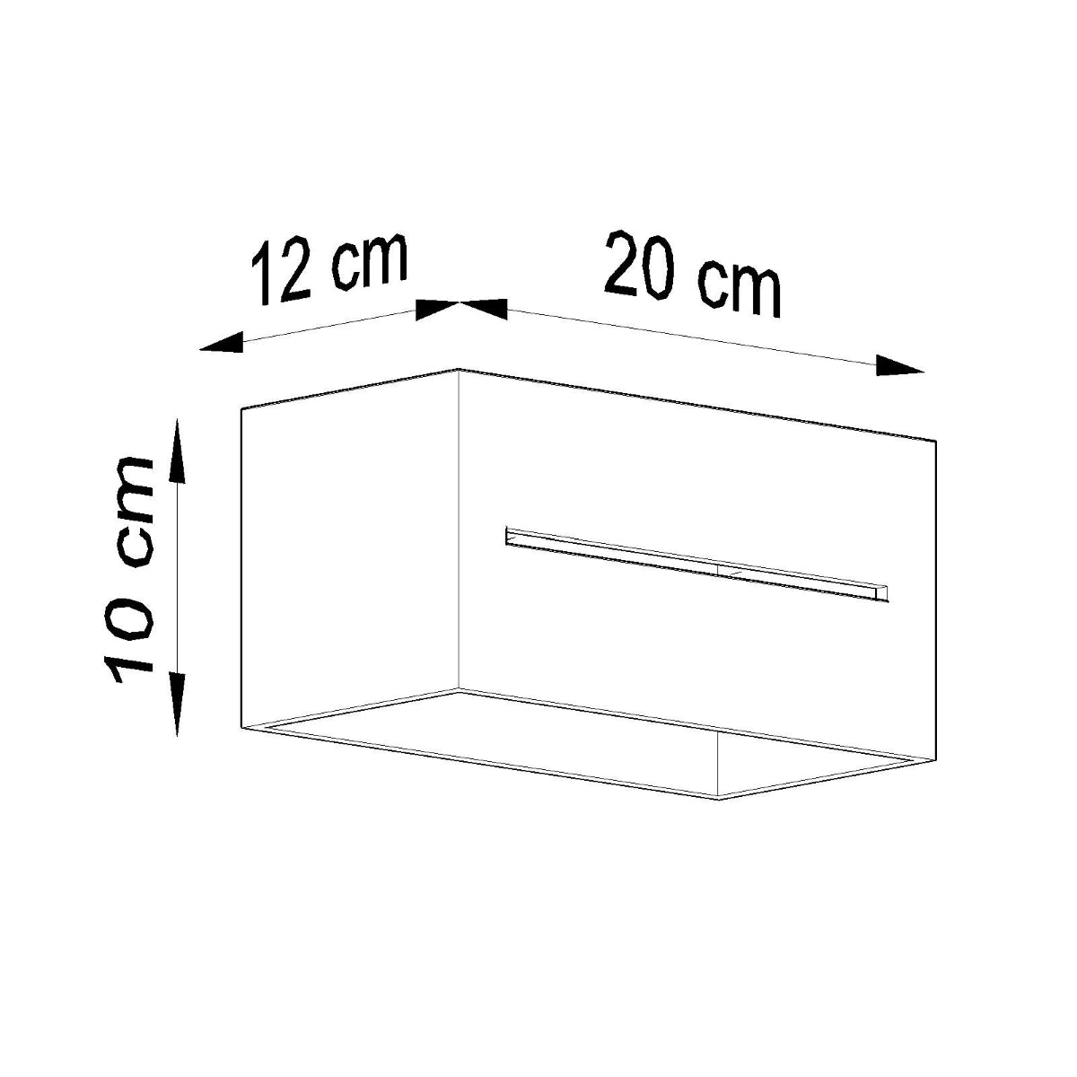 LOBO - MAXI Wandleuchte, schwarz, aus Aluminium