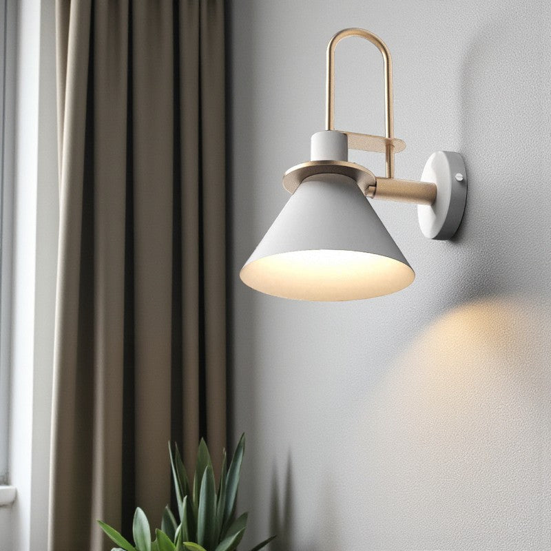 Minimalistische - Wandleuchte Metall mit Eisenfinish