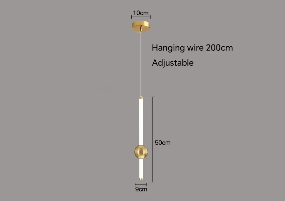 Geometrische - LED-Pendelleuchte aus Metall