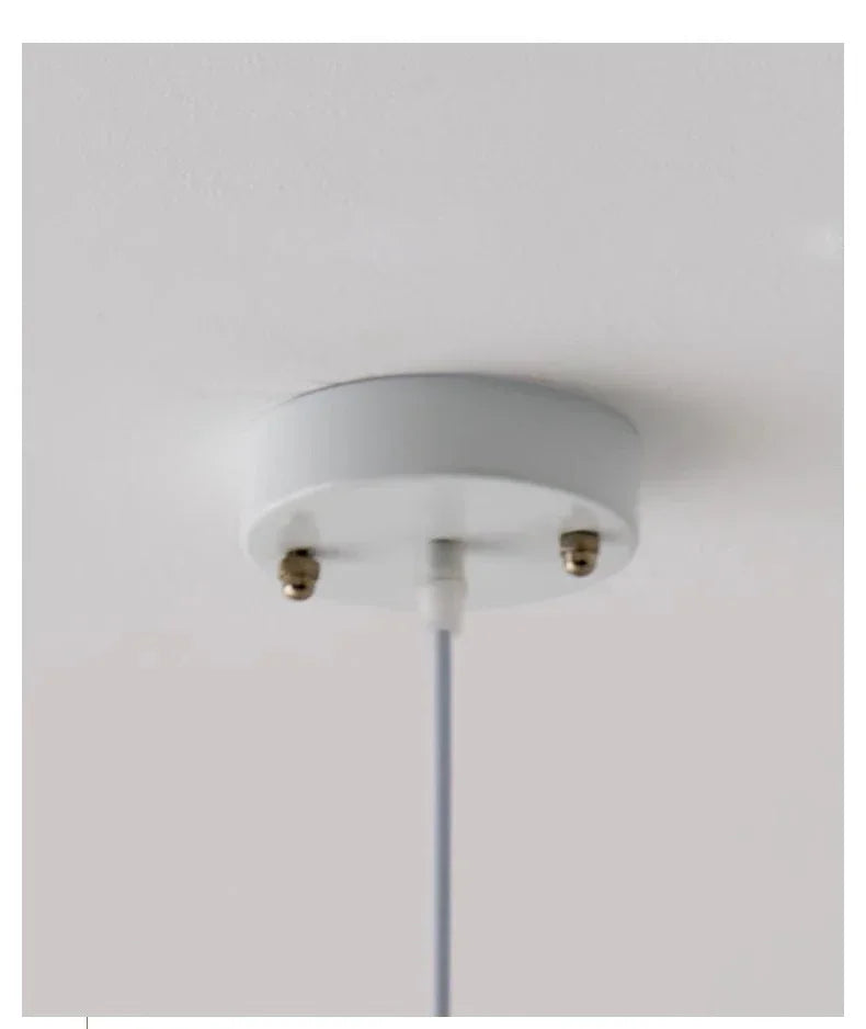 Nordische - LED-Pendelleuchte mit Stoffschirm und