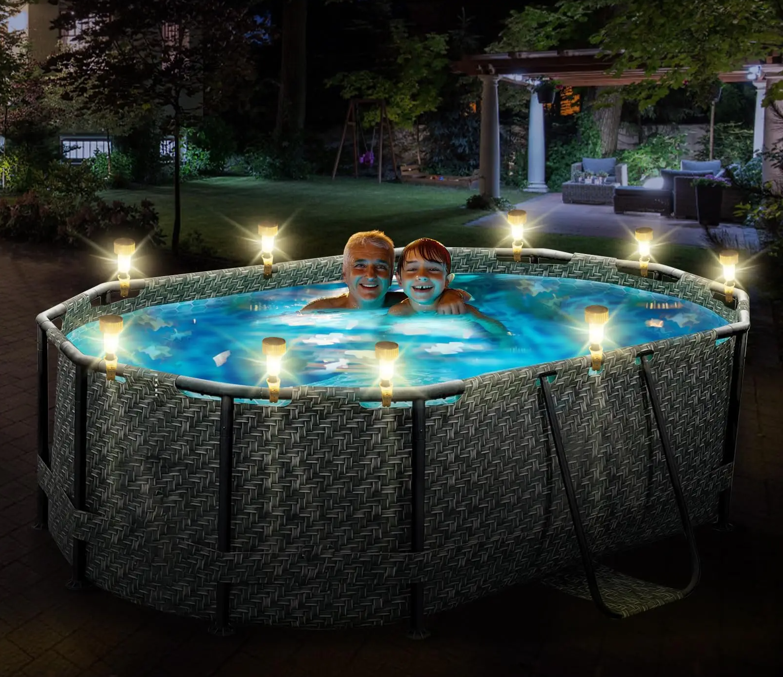 Elegia - 6er-Set Solar-Poolleuchten