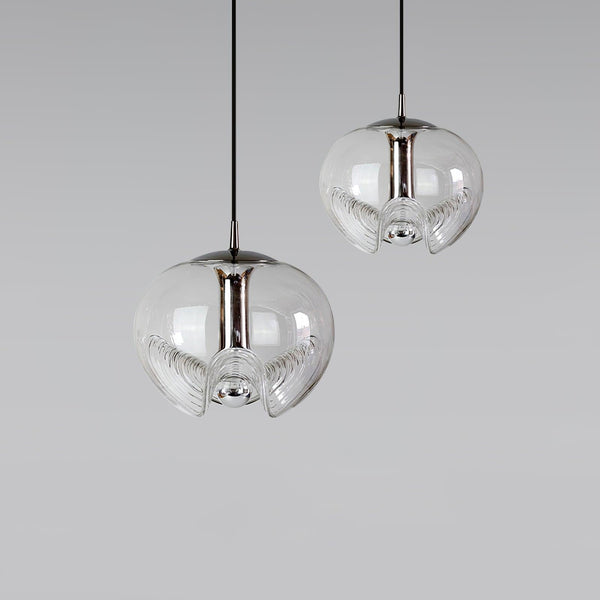 Golf“ - Pendelleuchte Golf aus Glas und Metall