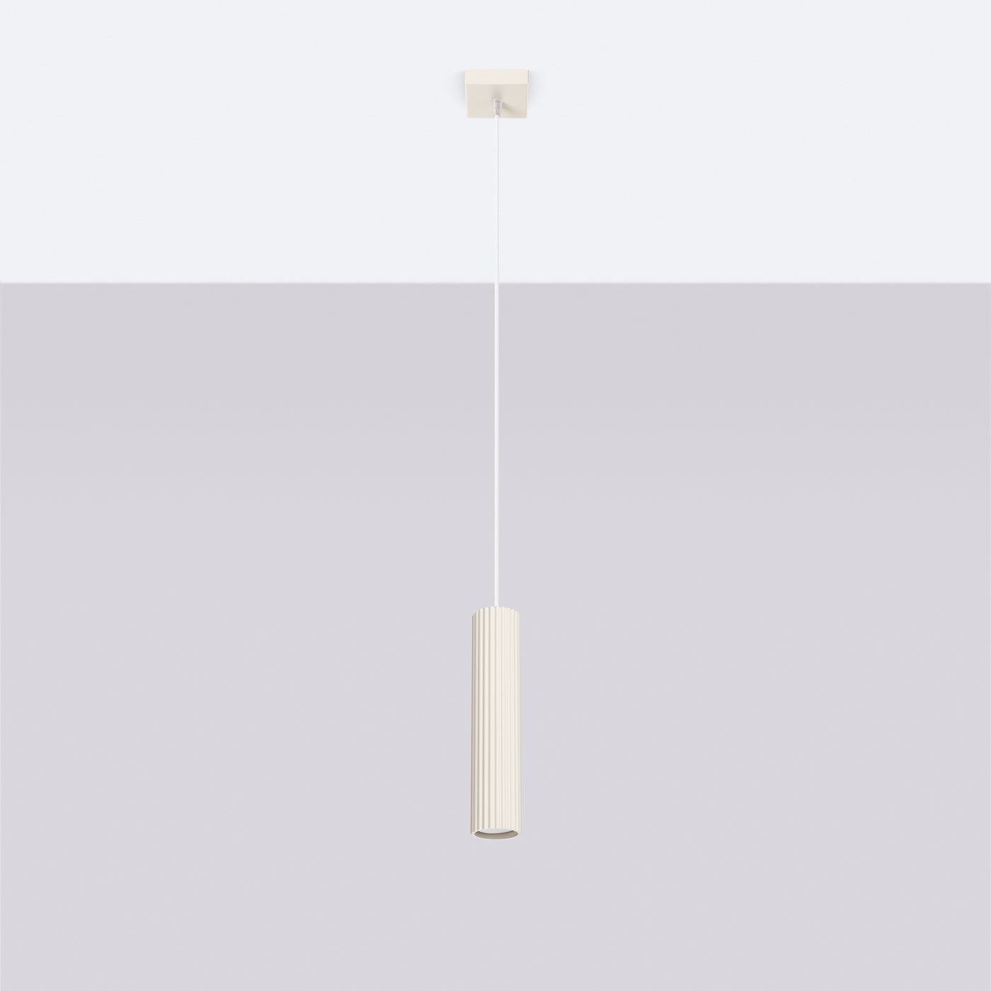 GU10 - Beige GU10 Pendelleuchte, einflammig