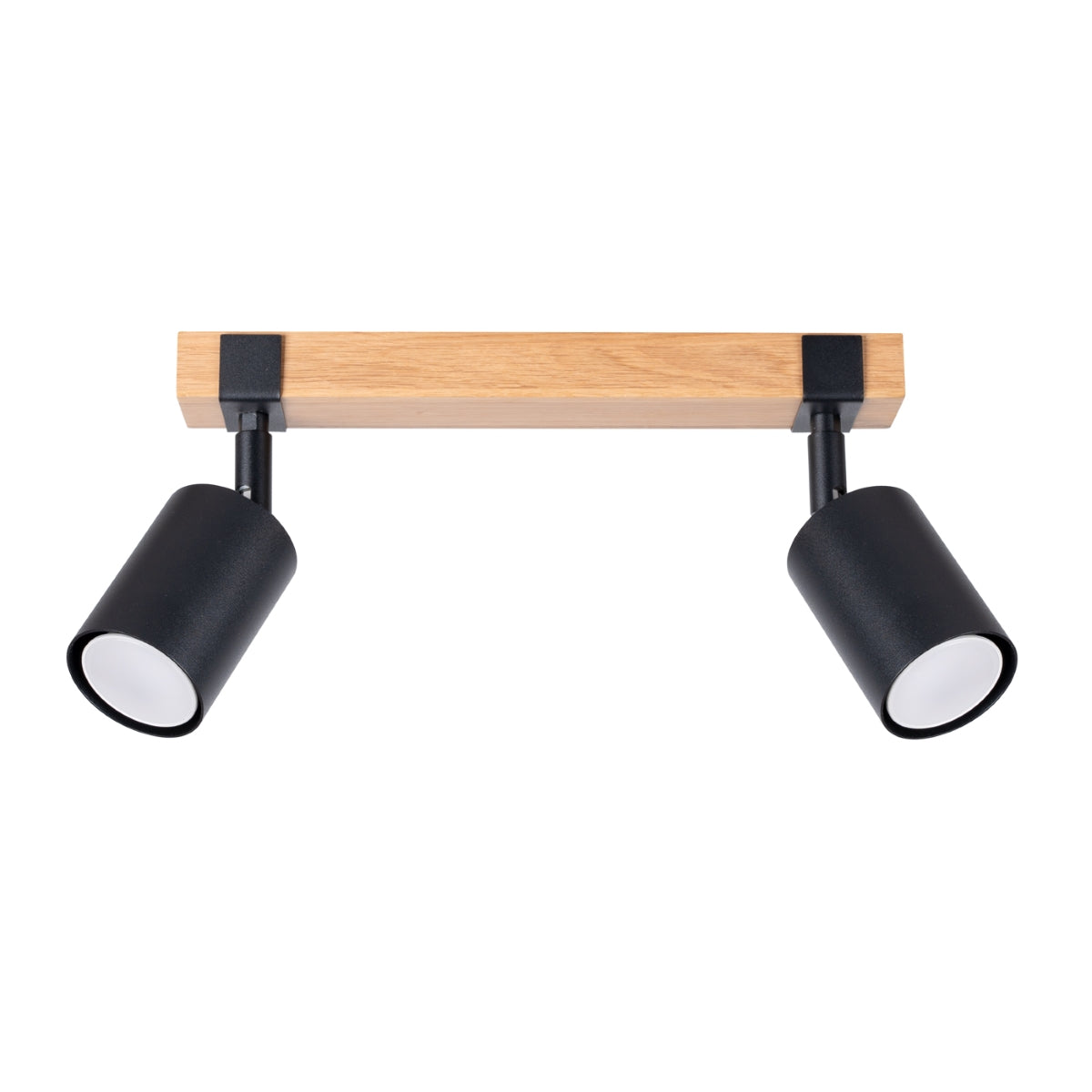 FAGER - 2 Deckenleuchte, Schwarz/Naturholz