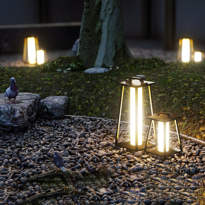 Brix - Tragbare LED Außenlampe Edelstahl