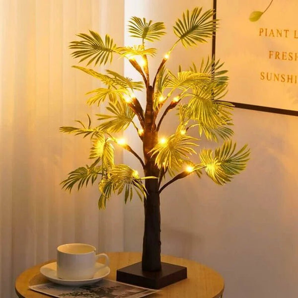 Nestor - Weihnachts-LED-Lichterkette mit Palmenblättern