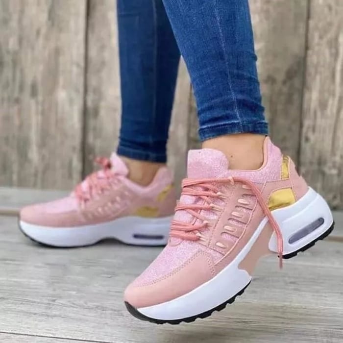 FlexTread - Schnürsneaker mit runder Spitze und flexibler Gummisohle