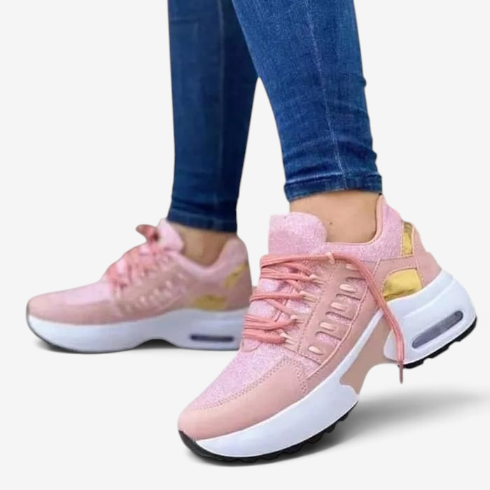FlexTread - Schnürsneaker mit runder Spitze und flexibler Gummisohle