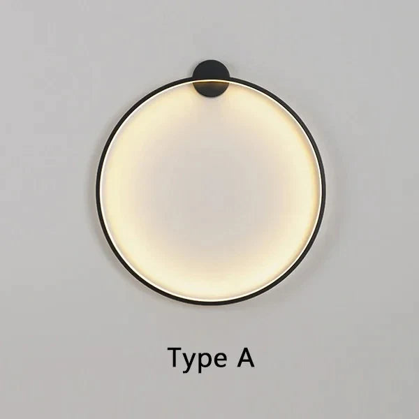 Minimalistische - runde LED-Wandleuchte