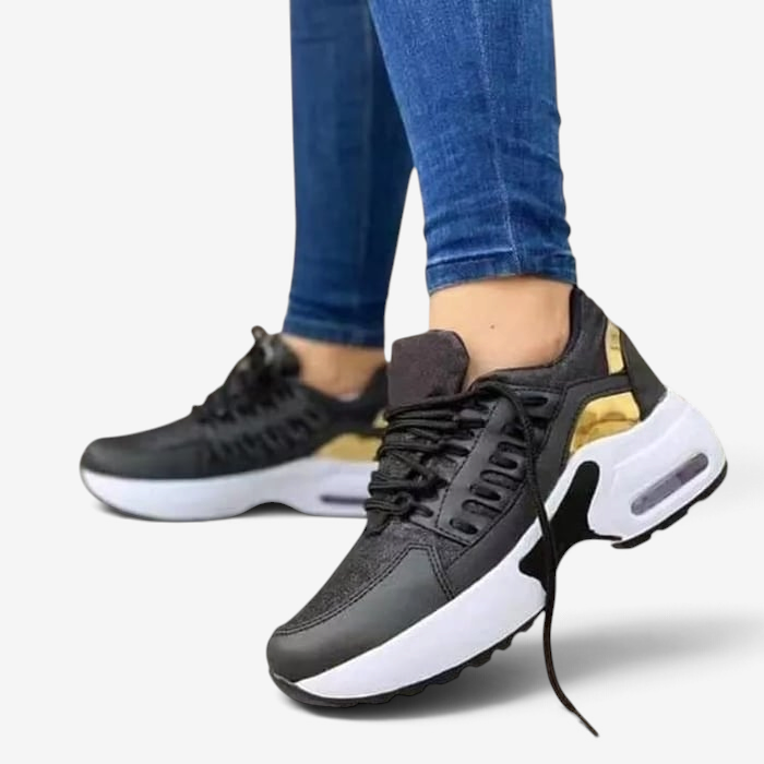FlexTread - Schnürsneaker mit runder Spitze und flexibler Gummisohle