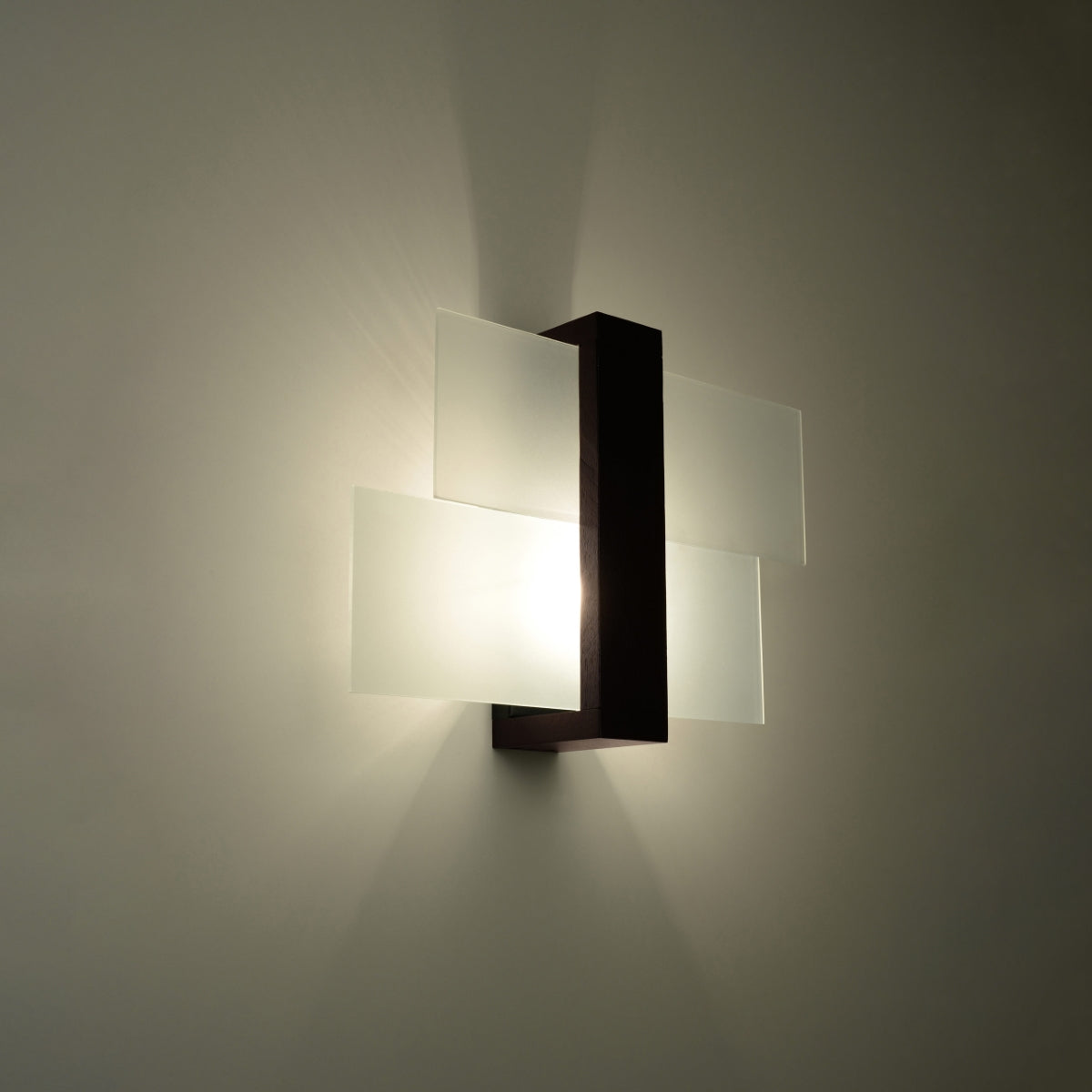 FENIKS - 1 Wandleuchte, Holz Wenge