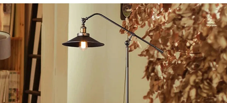 Stela - Retro-Stehlampe E27 mit LED-Leuchtmittel und