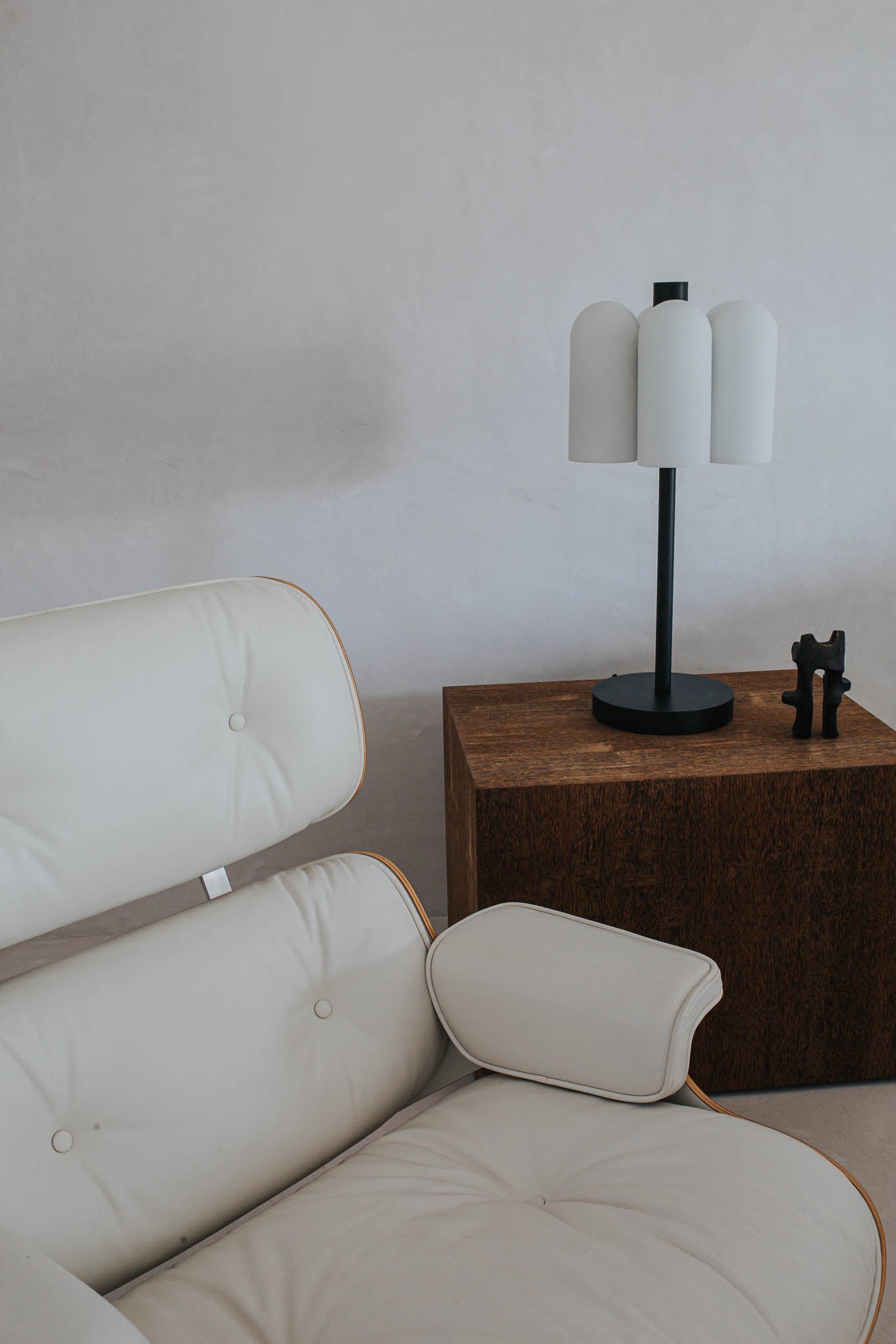 Metall/Glas - Designer-Tischleuchte, Metall/Glas