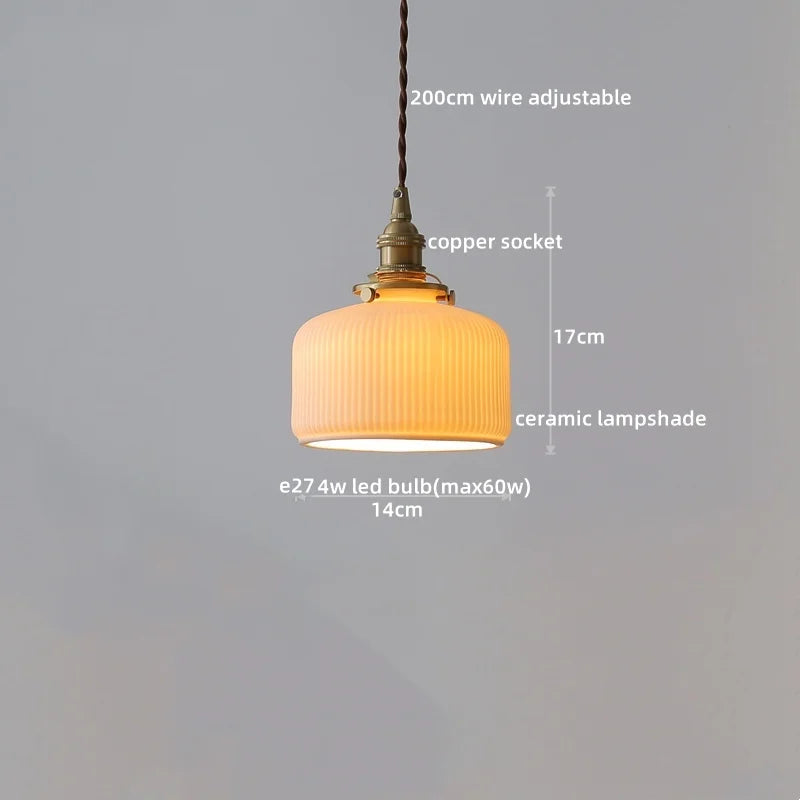 Nimbus - LED-Pendelleuchte aus Kupfer und Glas