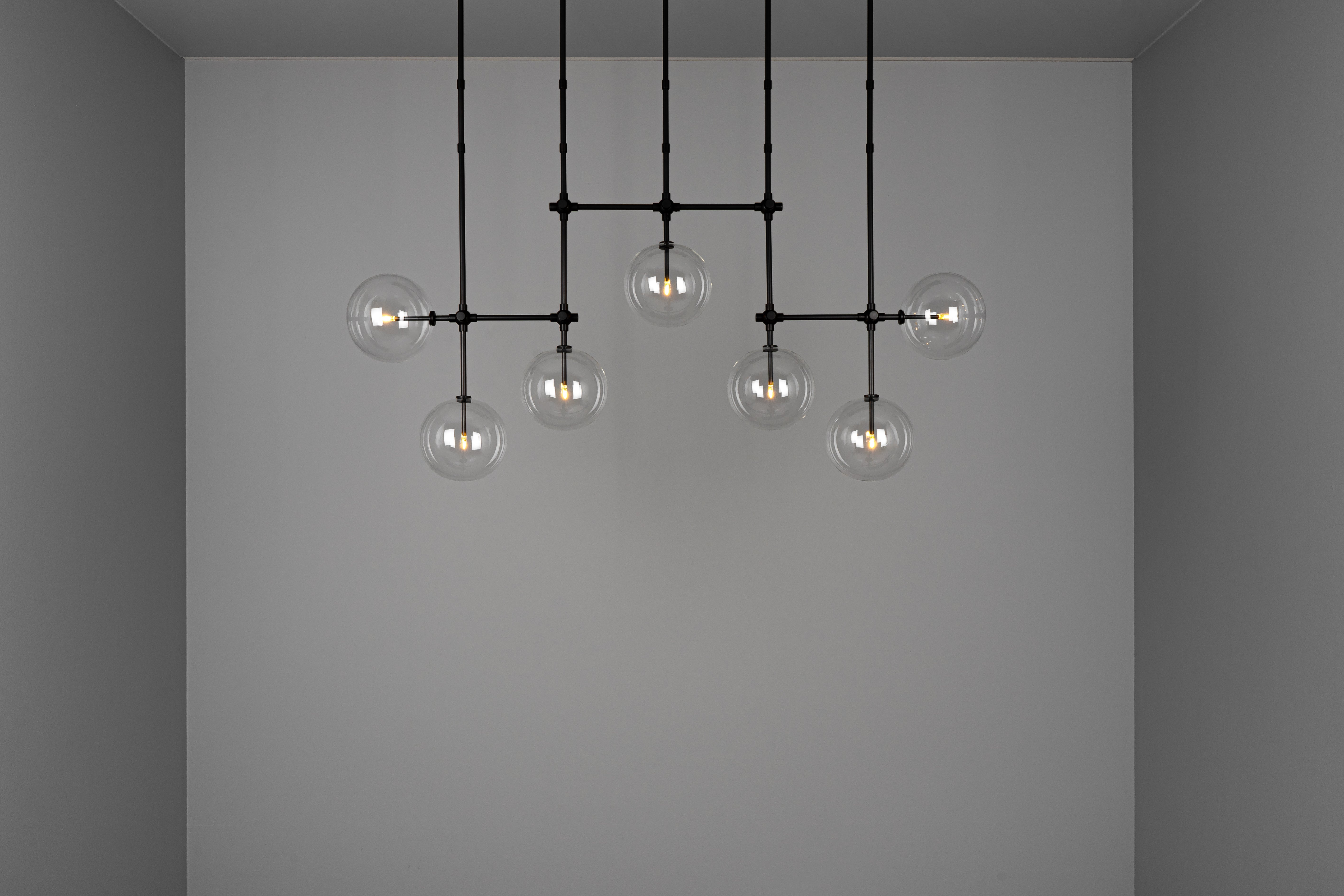 Schwung - Lighting - Pendelleuchte Soap B7MD, Metall/Glas
