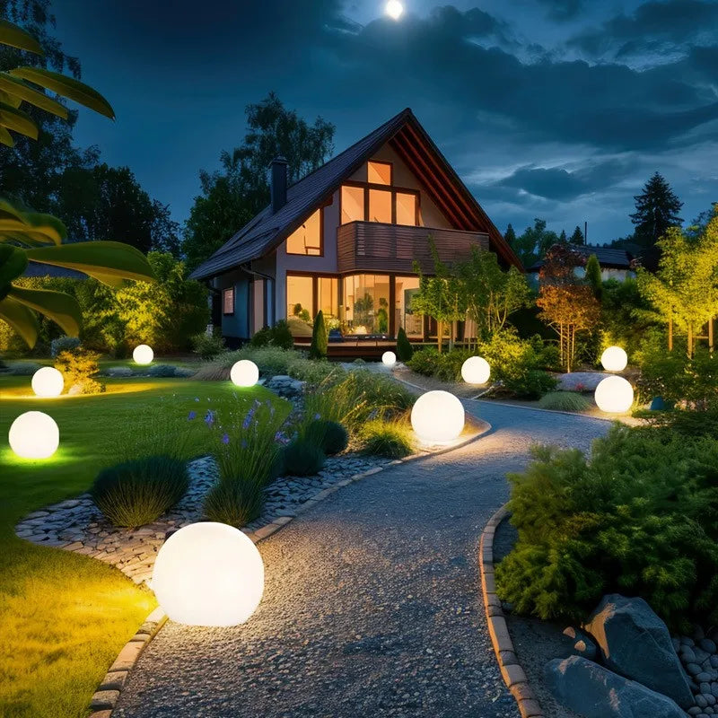 Solaria - RGB-Solar-Gartenleuchte, LED-Kugel, IP65