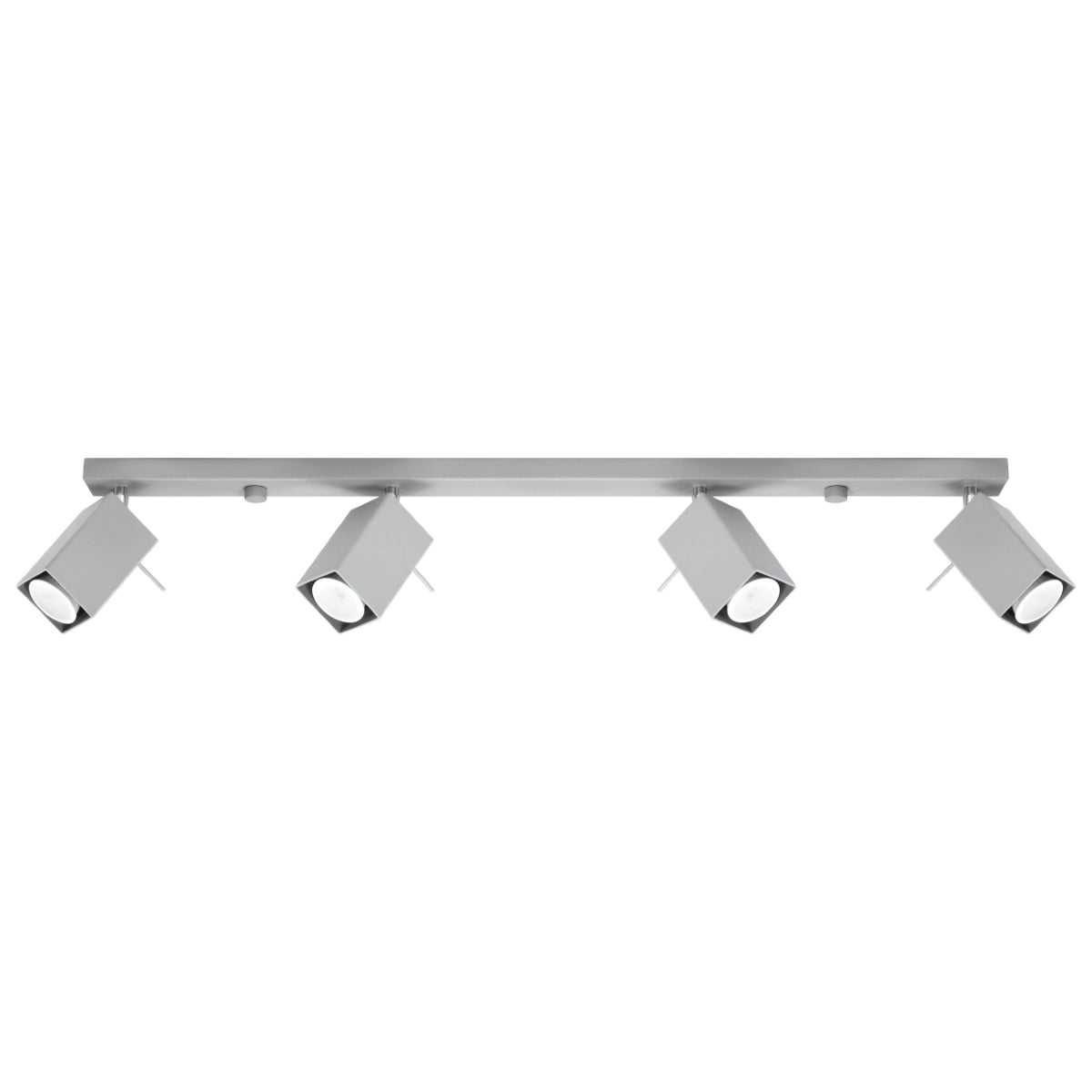 Merida - Deckenleuchte Merida 4L Grau aus Stahl 80 cm