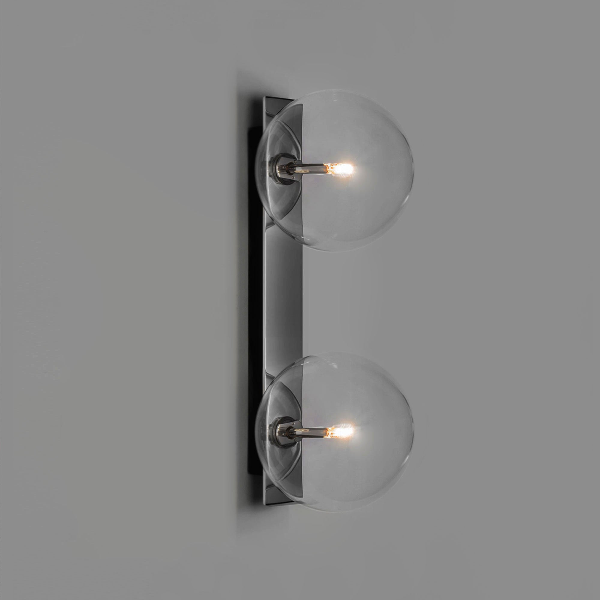 Metall/Glas - Designer-Wandleuchte, Metall/Glas